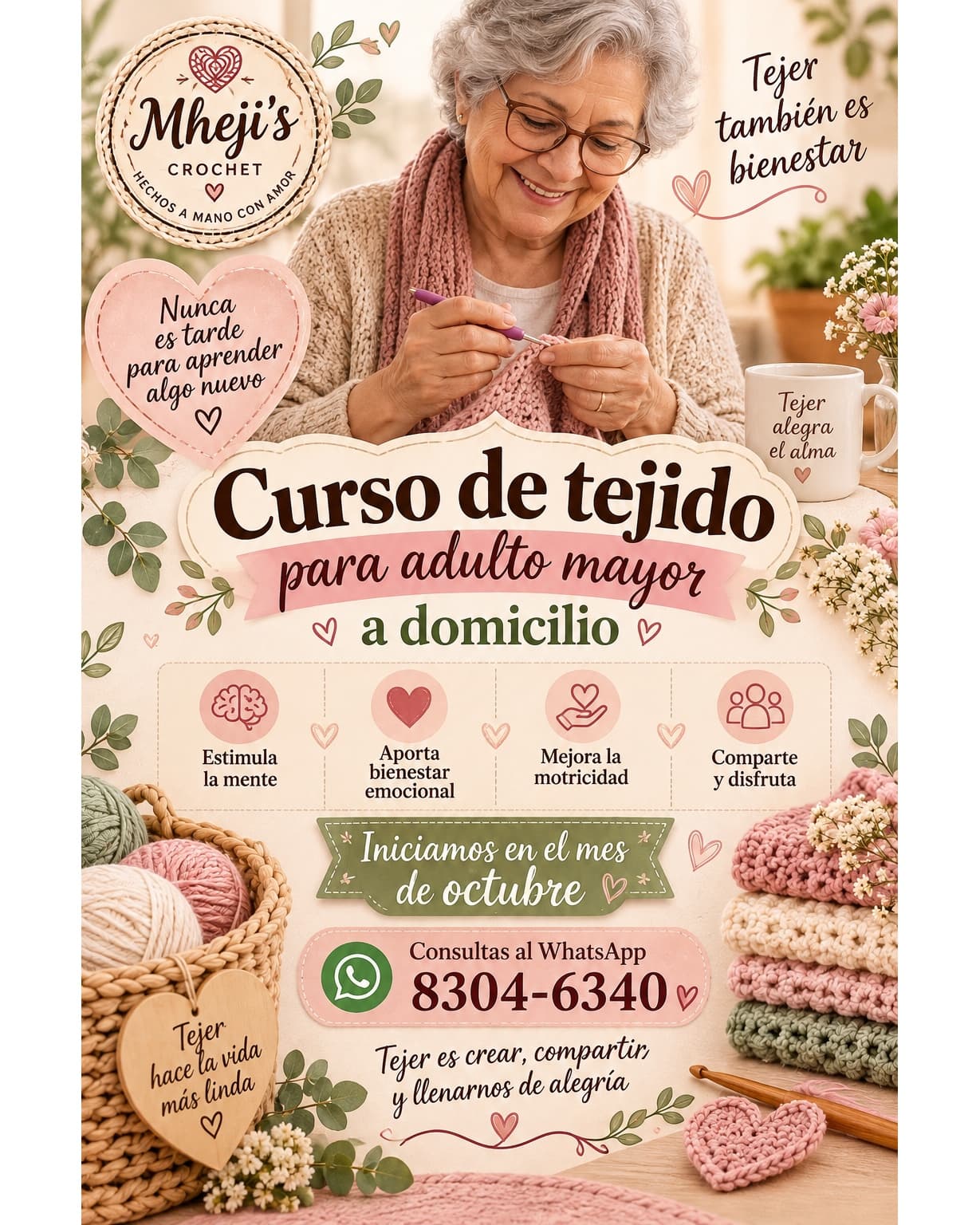 Curso de Tejido para Adulto Mayor
